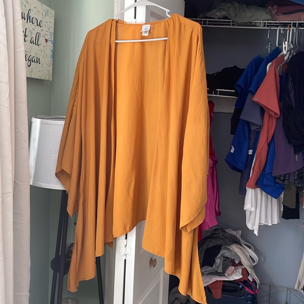 Yellow kimono / beach cover up